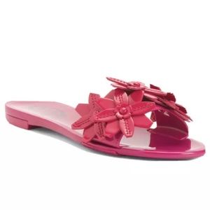 Tod’s Pink Embellished Leather Slides Sz 5 $450